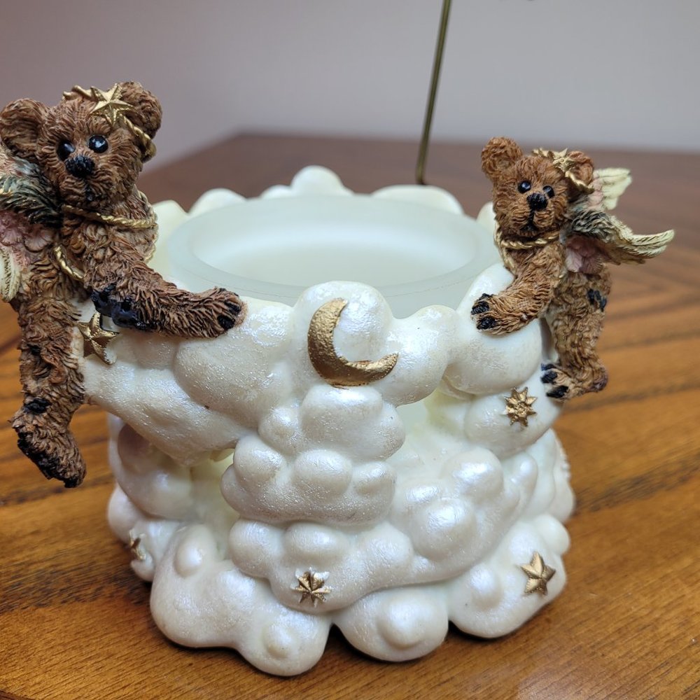 Boyds Bears Resin #27722 Winged Angels Heaven Candleholder - Picture 2 of 6